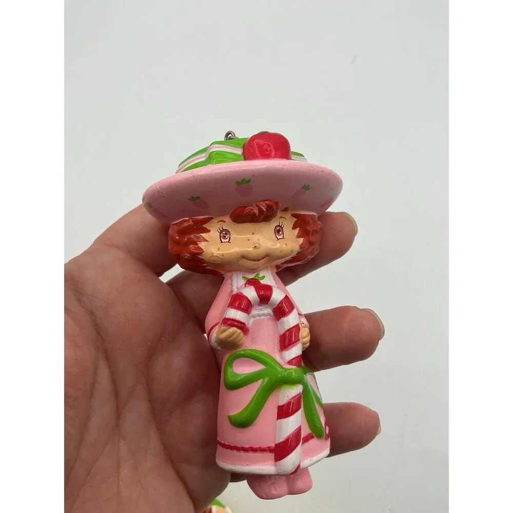 Strawberry Shortcake Christmas Ornament Lot VTG 2003 2004 TCFC Holiday Decor